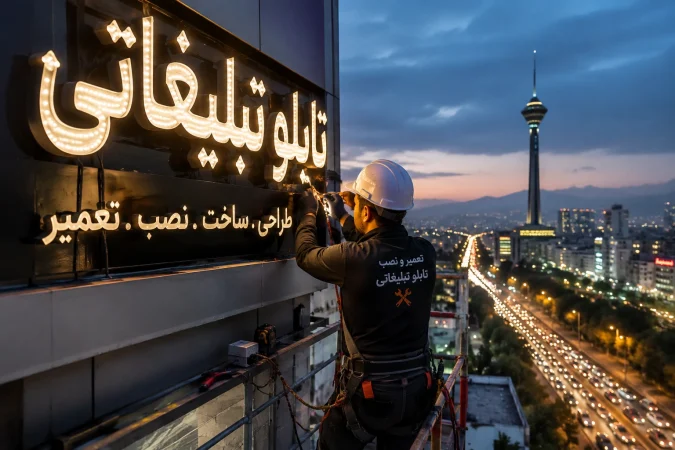 تعمیر تابلو تبلیغاتی در تهران