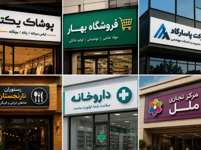 تابلو های پلاستیک برای مراکز مختلف