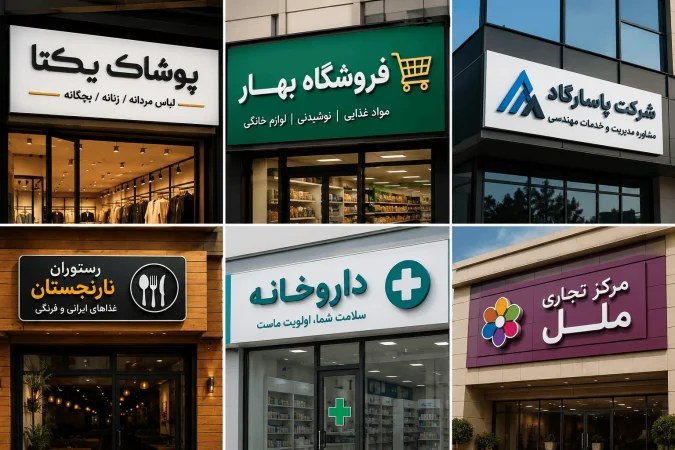 تابلو های پلاستیک برای مراکز مختلف