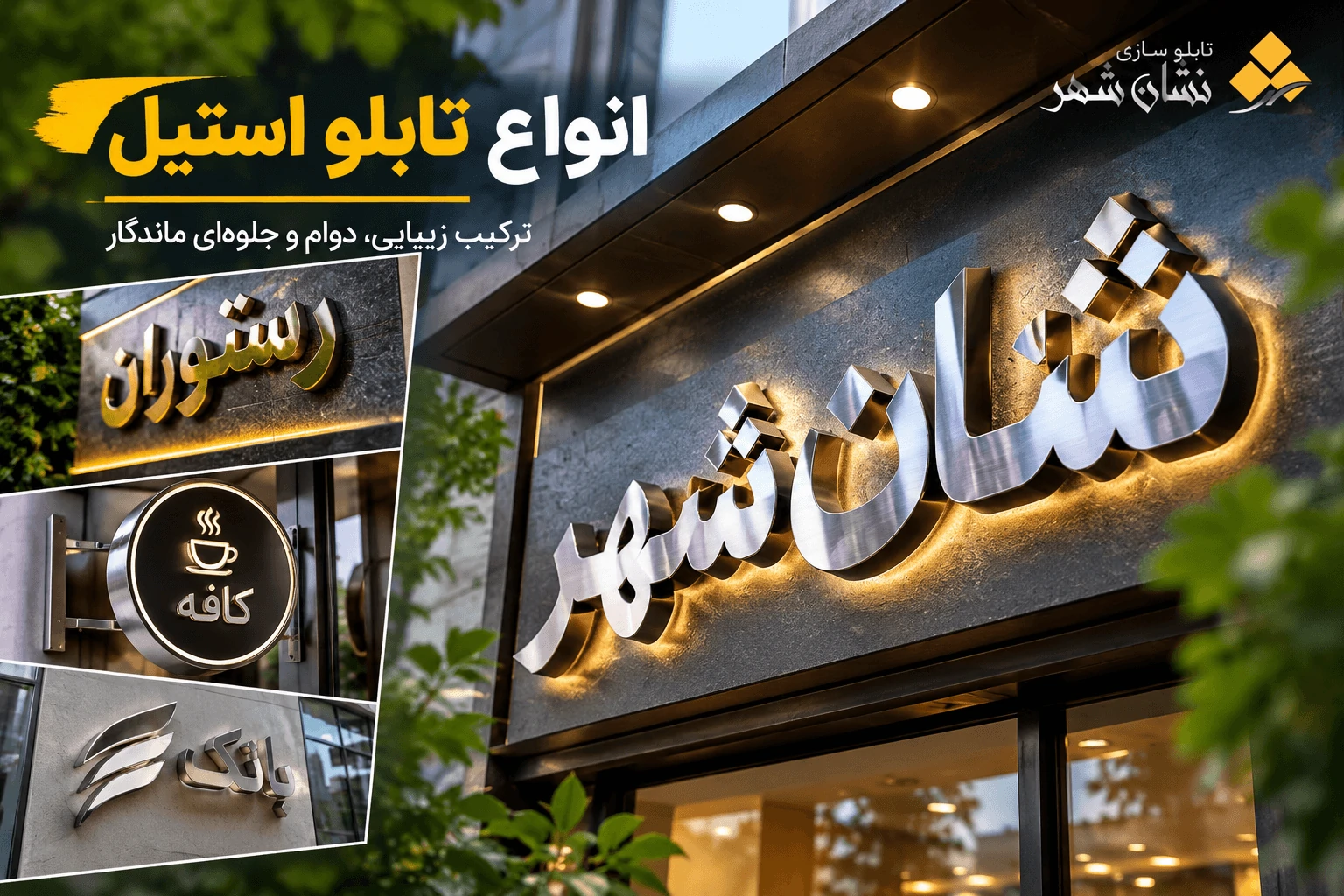 انواع تابلو استیل؛ راهنمای کامل مدلها، کاربردها و انتخاب بهترین تابلو 1 انواع تابلو استیل